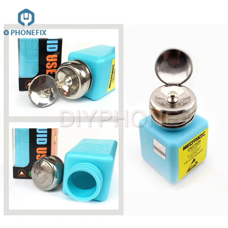 PHONEFIX 100/180 ml Plastic Alcohol Bottle mobile Phone PCB Parts cleaning Alcohol Bottle for mobile phone repair
PHONEFIX 100/180 ml Plastic Alcohol Bottle mobile Phone PCB Parts cleaning Alcohol Bottle for mobile phone repair