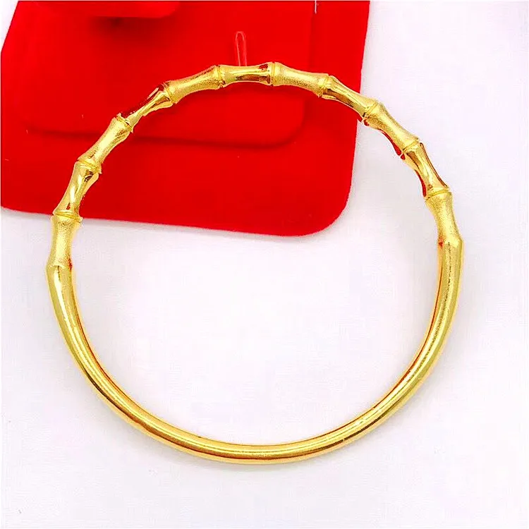 6CM Diameter Bamboo Shaped Closed Bangle Bracelet Yellow Gold Filled Womens Jewelry Gift
6CM Diameter Bamboo Shaped Closed Bangle Bracelet Yellow Gold Filled Womens Jewelry Gift