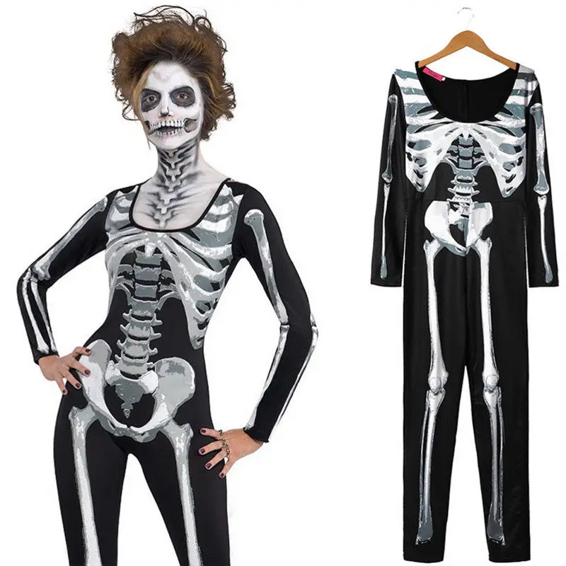 Women Slim Skeleton Catsuit Costume Halloween Fancy Jumpsuit Adult Women Cosplay Fashion Show
Women Slim Skeleton Catsuit Costume Halloween Fancy Jumpsuit Adult Women Cosplay Fashion Show