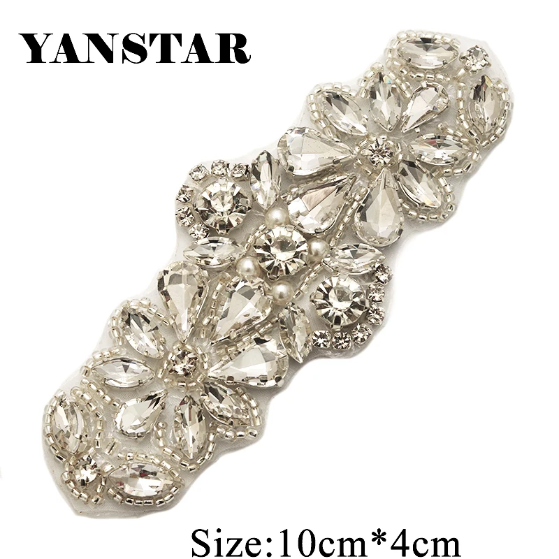 YANSTAR 2PCS Handmade Gold Clear Crystal Rhinestones Appliques For Wedding Bridal Dress Belt Rhinestones Accessories YS885
YANSTAR 2PCS Handmade Gold Clear Crystal Rhinestones Appliques For Wedding Bridal Dress Belt Rhinestones Accessories YS885