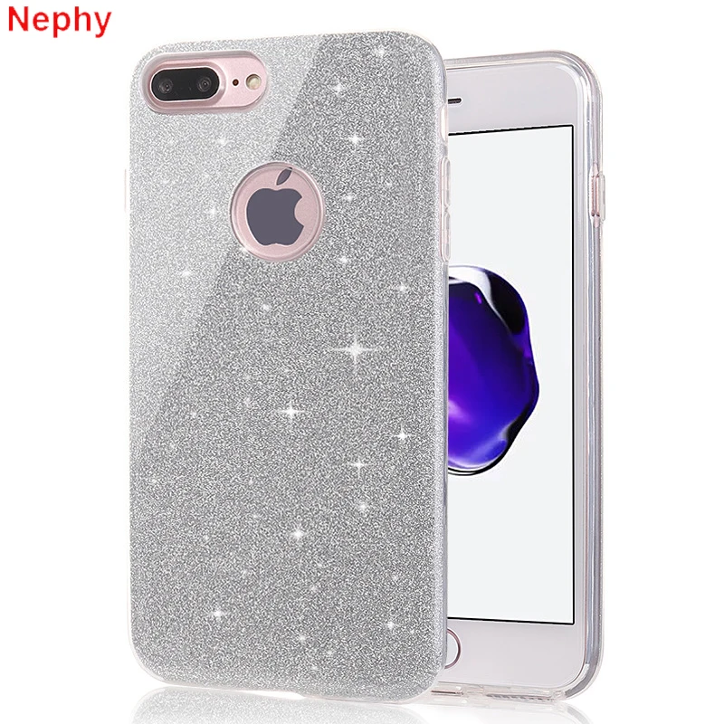 

Nephy Phone Case for iPhone X 10 XR XS MAX iphone 6 S 6S 7 8 Plus 6Plus 6SPlus iPhone8 iPhoneX Luxury shine Silicone Slim Cover
