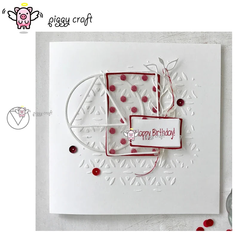 Piggy Craft metal cutting dies cut die mold Geometric circle decoration Scrapbook paper craft knife mould blade punch stencils
Piggy Craft metal cutting dies cut die mold Geometric circle decoration Scrapbook paper craft knife mould blade punch stencils