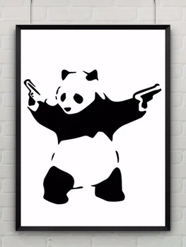 Panda With Guns by Banksy Print Abstract Graffiti Modern Art Canvas Painting Poster Provocative Humor Wall Picture NO Frame
Panda With Guns by Banksy Print Abstract Graffiti Modern Art Canvas Painting Poster Provocative Humor Wall Picture NO Frame