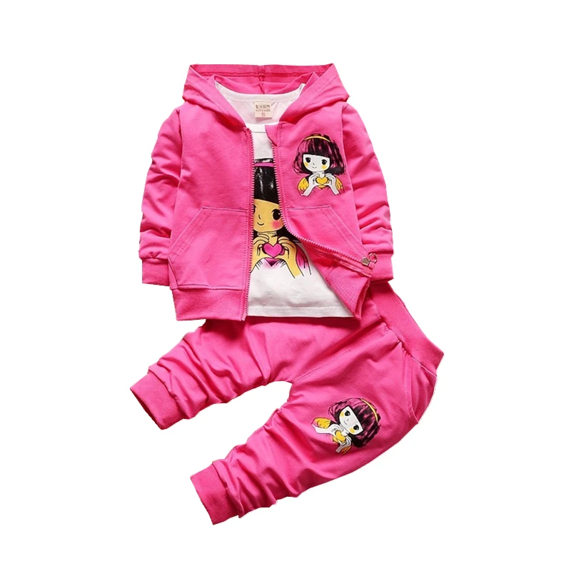 2019 New Children Girls Fashion Clothing Set Autumn Winter 3 Piece Suit Hooded Coat Clothes T-shirt Pants Baby Cotton Tracksuits
2019 New Children Girls Fashion Clothing Set Autumn Winter 3 Piece Suit Hooded Coat Clothes T-shirt Pants Baby Cotton Tracksuits