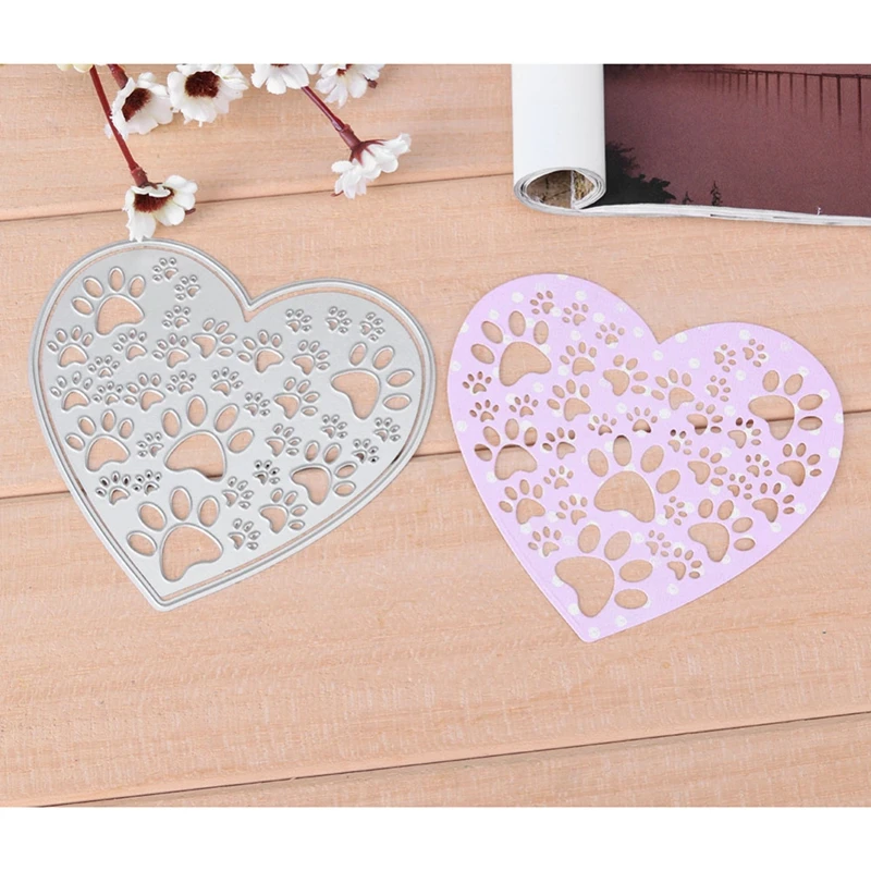 Paw Print Heart Shape Metal Cutting Dies Stencils for DIY Scrapbooking Paper Cards Making Craft Decor New Template Embossing
Paw Print Heart Shape Metal Cutting Dies Stencils for DIY Scrapbooking Paper Cards Making Craft Decor New Template Embossing