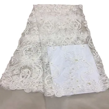 Modern Nigerian Tulle lace fabric with beads and sequin French beaded Mesh lace fabric with sequin for dress HX551-2
Modern Nigerian Tulle lace fabric with beads and sequin French beaded Mesh lace fabric with sequin for dress HX551-2