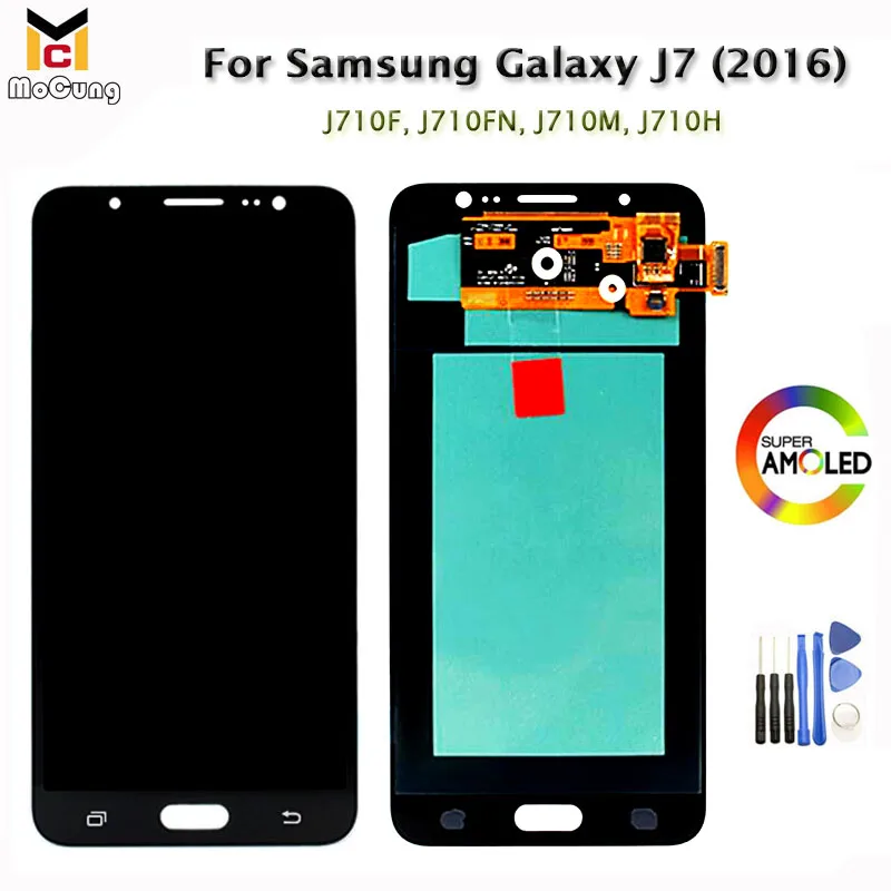 5.5" Super AMOLED For Samsung Galaxy J7 2016 J710 SM-J710F J710M J710H J710FN LCD Display Touch Screen Digitizer TFT / OLED LCDs
5.5" Super AMOLED For Samsung Galaxy J7 2016 J710 SM-J710F J710M J710H J710FN LCD Display Touch Screen Digitizer TFT / OLED LCDs