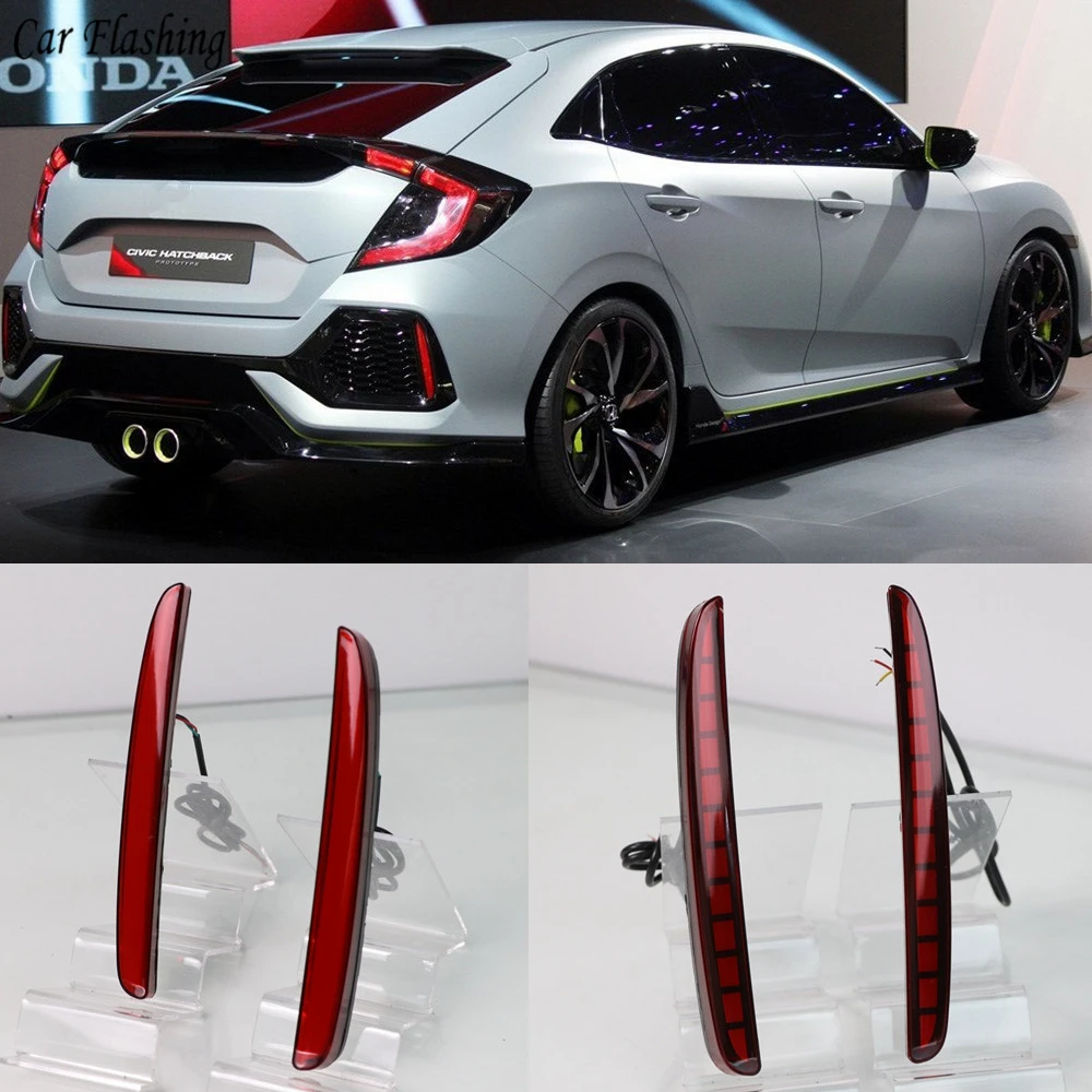 2PCS Car LED For Honda Civic Hatchback 2016 2017 2018 2019 Rear Fog Lamp Brake Light Reflector Bumper Light Auto Decoration Lamp
2PCS Car LED For Honda Civic Hatchback 2016 2017 2018 2019 Rear Fog Lamp Brake Light Reflector Bumper Light Auto Decoration Lamp