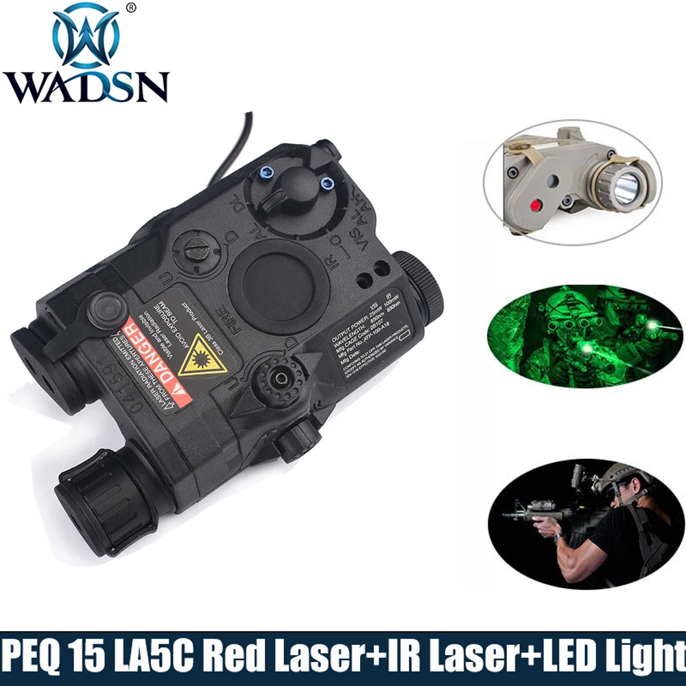 WADSN Airsoft LA PEQ15 red Dot Tactical light Red Lazer PEQ 15 LA5C IR lights Laser Combo Hunting softair Peq-15 Light WEX276
WADSN Airsoft LA PEQ15 red Dot Tactical light Red Lazer PEQ 15 LA5C IR lights Laser Combo Hunting softair Peq-15 Light WEX276
