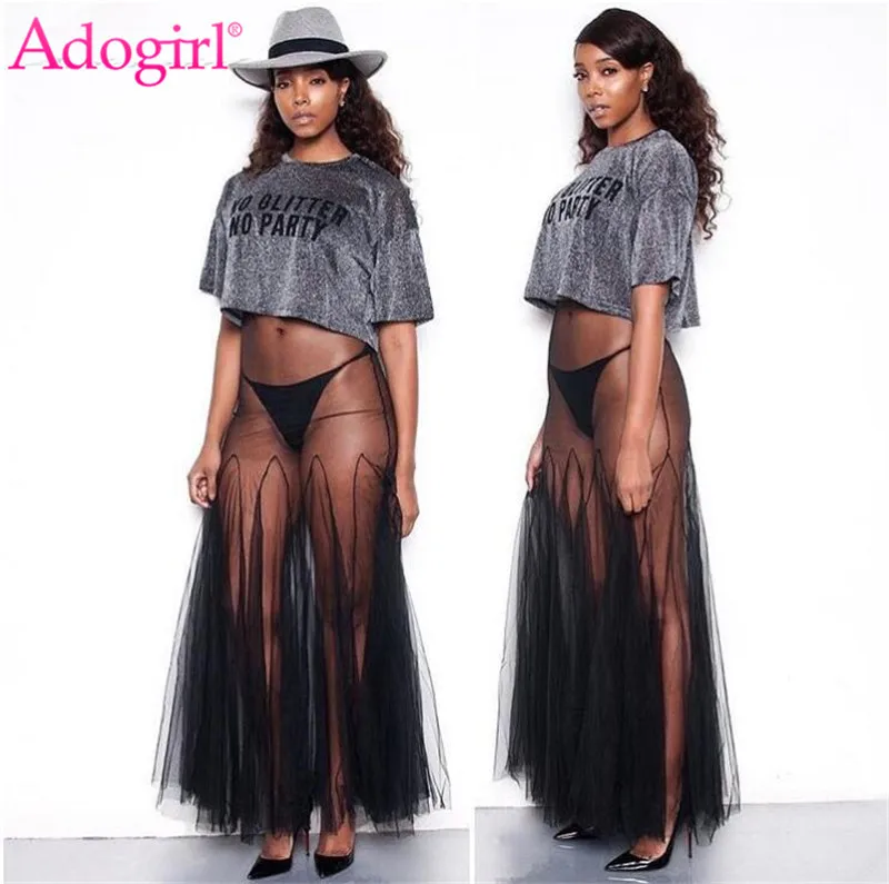 Adogirl Sexy Sheer Mesh Pleated Maxi Dress 2018 New Arrival Women V Neck Spaghetti Straps Night Club Dresses Long Vestidos
Adogirl Sexy Sheer Mesh Pleated Maxi Dress 2018 New Arrival Women V Neck Spaghetti Straps Night Club Dresses Long Vestidos