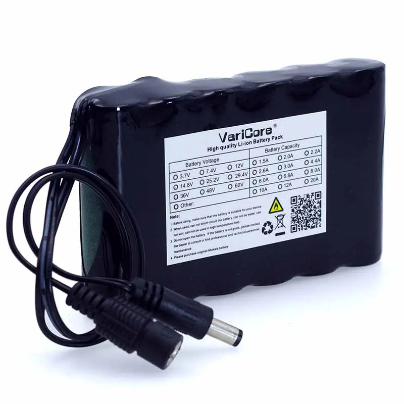 VariCore Super Portable 18650 Lithium Ion Battery Rechargeable DC Capacity 12V 6800Mh CCTV Cam Monitor
VariCore Super Portable 18650 Lithium Ion Battery Rechargeable DC Capacity 12V 6800Mh CCTV Cam Monitor