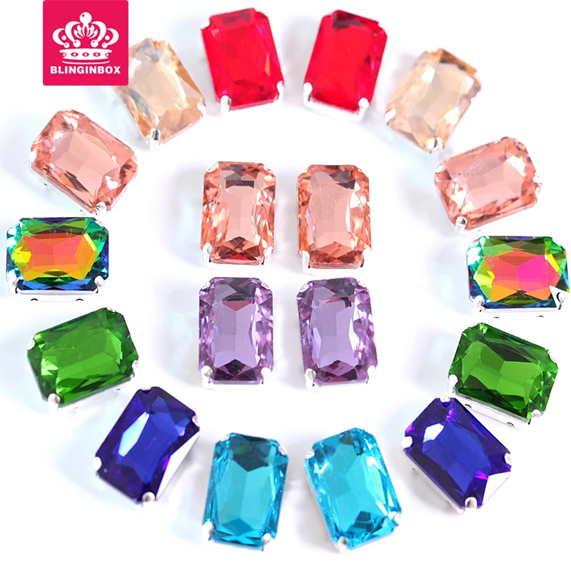 Rectangular Octagon Crystal Glass Strass Sew On Claw Rhinestones Many Color стразы Sew On Rhinestones Wedding Dress Y1981
Rectangular Octagon Crystal Glass Strass Sew On Claw Rhinestones Many Color стразы Sew On Rhinestones Wedding Dress Y1981