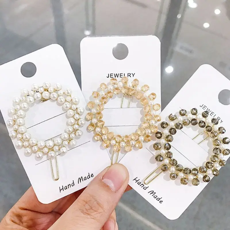 Korean Wedding Party Circle Frog Bobby Pins Women Multi Rows Faux Pearl Imitation Crystal Hair Clip Boutique Side Bangs Barrette
Korean Wedding Party Circle Frog Bobby Pins Women Multi Rows Faux Pearl Imitation Crystal Hair Clip Boutique Side Bangs Barrette