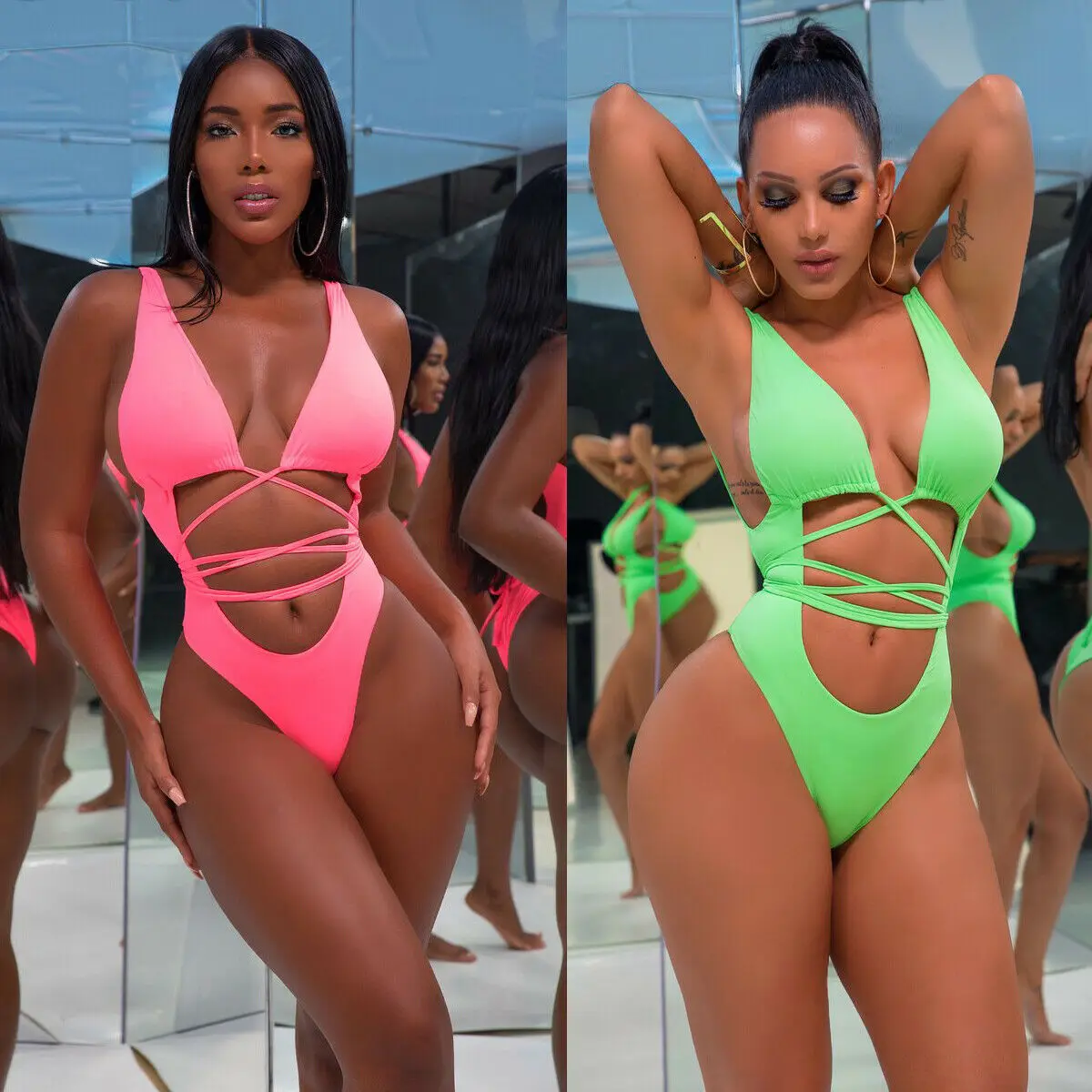 Sexy Women One-Piece Suits Hollow Out Bandage Monokini Swimwear Beach Swimsuits Summer Female Bathing Suits Bikini Clothing
Sexy Women One-Piece Suits Hollow Out Bandage Monokini Swimwear Beach Swimsuits Summer Female Bathing Suits Bikini Clothing
