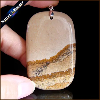 Men's Fashion Jewelry Natural Picture Gem Stone Pendant Fossils Healing Crystals Pendulo Collier With Bail & Chain HS900 
Men's Fashion Jewelry Natural Picture Gem Stone Pendant Fossils Healing Crystals Pendulo Collier With Bail & Chain HS900