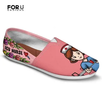 FORUDESIGNS ICU Nurse Casual Shoes Pink Fashion Canvas Women's Loafers Shoes Woman Summer Light Weight Ladies Zapatillas Mujer
FORUDESIGNS ICU Nurse Casual Shoes Pink Fashion Canvas Women's Loafers Shoes Woman Summer Light Weight Ladies Zapatillas Mujer