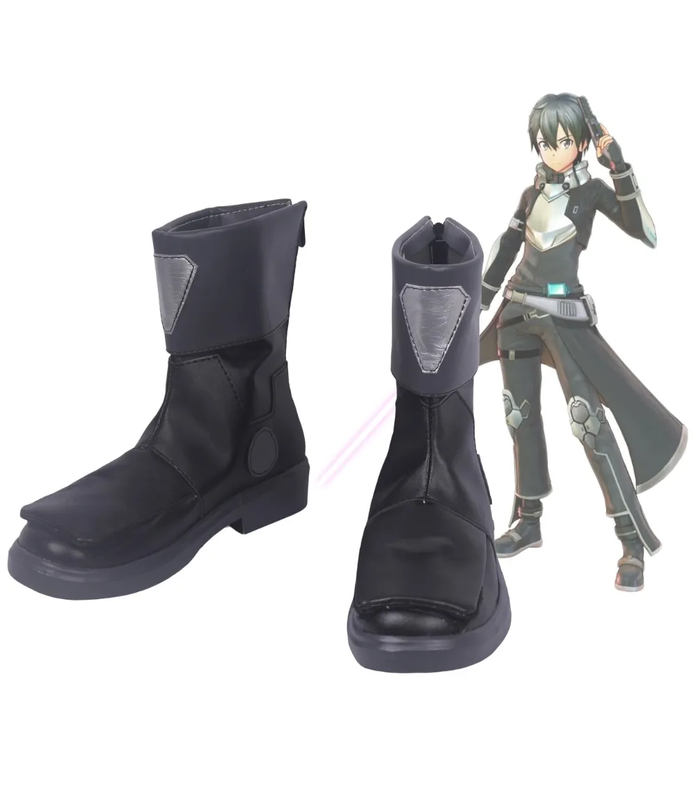 SAO Kirito Black Boots Cosplay Sword Art Online: Fatal Bullet Kirito Cosplay Boots Black Shoes Custom Made Women and Men Shoes
SAO Kirito Black Boots Cosplay Sword Art Online: Fatal Bullet Kirito Cosplay Boots Black Shoes Custom Made Women and Men Shoes