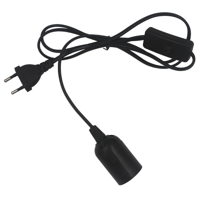 1.8m Power Cord Cable E27 Lamp Bases EU plug with switch wire for Pendant LED Bulb e27 Hanglamp Suspension Socket Holder
1.8m Power Cord Cable E27 Lamp Bases EU plug with switch wire for Pendant LED Bulb e27 Hanglamp Suspension Socket Holder