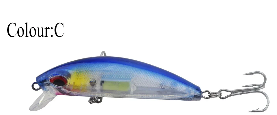 1Pcs 7CM 11.6G Japan Laser Hard bait Luminous Minnow Lure Aritificial ABS fish Wobblers Fishing Lures Good Crankbaits Peche 7