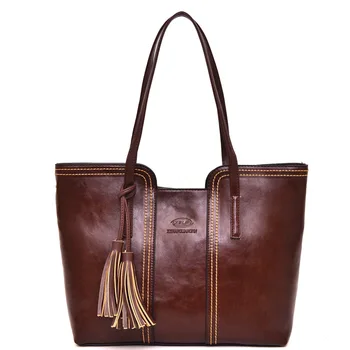 Fashion Women Shoulder Bags Pu Leather Women's Handbag Vintage Tassel Bolsas Mujer Chic Shopping Tote Bags sac A main nbxq258
Fashion Women Shoulder Bags Pu Leather Women's Handbag Vintage Tassel Bolsas Mujer Chic Shopping Tote Bags sac A main nbxq258