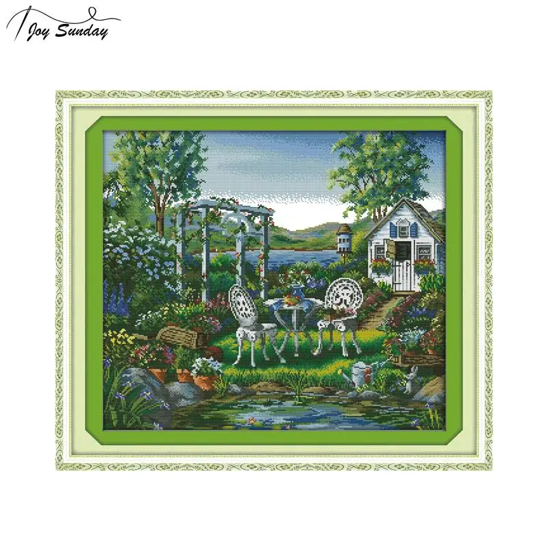Joy Sunday The Holiday House Counted Cross Stitch Fabric 14 11ct Printed Canvas Embroidery Kit DMC DIY Needlework Set Home Decor
Joy Sunday The Holiday House Counted Cross Stitch Fabric 14 11ct Printed Canvas Embroidery Kit DMC DIY Needlework Set Home Decor