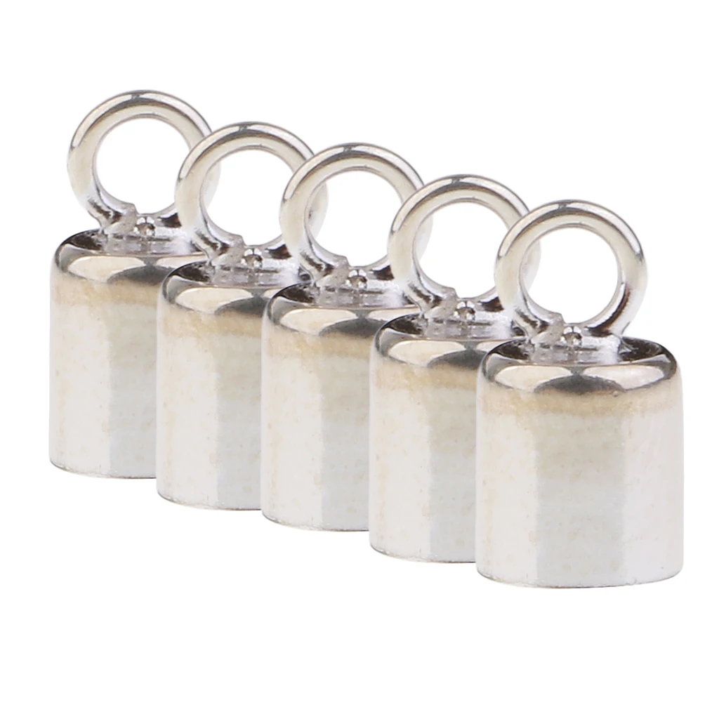 5 Pieces 925 Sterling Silver Necklace Cord End Tip Caps Fits 3mm for Kumihimo & Leather Jewellery Cord Wire
5 Pieces 925 Sterling Silver Necklace Cord End Tip Caps Fits 3mm for Kumihimo & Leather Jewellery Cord Wire