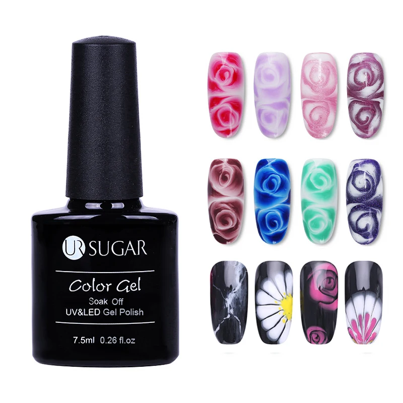 UR SUGAR 12 Color Nail Art Beauty Manicure DIY Nail Design Flower Blooming Effect Nail Paint Gel Blossom Nail Gel Polish Varnish
UR SUGAR 12 Color Nail Art Beauty Manicure DIY Nail Design Flower Blooming Effect Nail Paint Gel Blossom Nail Gel Polish Varnish