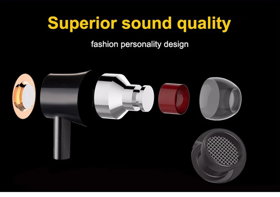 Icoque 3.5mm Flat Cord Earphone Hifi Music Wired In Ear Headphones with Mic for iPhone 5 6 Xiaomi Sony PC Stereo Bass Earphones (5)