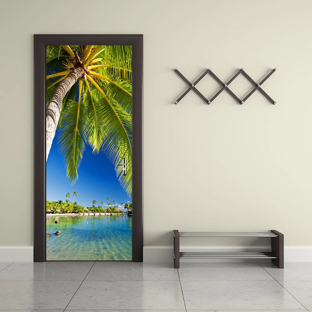 funlife Palm Tree Waterproof Door Sticker Living Room Bathroom Wall Paper Self-adhesive Imitation 3D Wall Sticker Home Decor
funlife Palm Tree Waterproof Door Sticker Living Room Bathroom Wall Paper Self-adhesive Imitation 3D Wall Sticker Home Decor