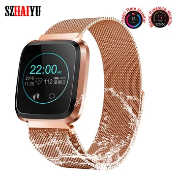 SZHAIYU Waterproof Bluetooth Smart watch Bracelet Blood Pressure Heart Rate Monitor Pedometer Fitness Tracker Wristband Android
SZHAIYU Waterproof Bluetooth Smart watch Bracelet Blood Pressure Heart Rate Monitor Pedometer Fitness Tracker Wristband Android