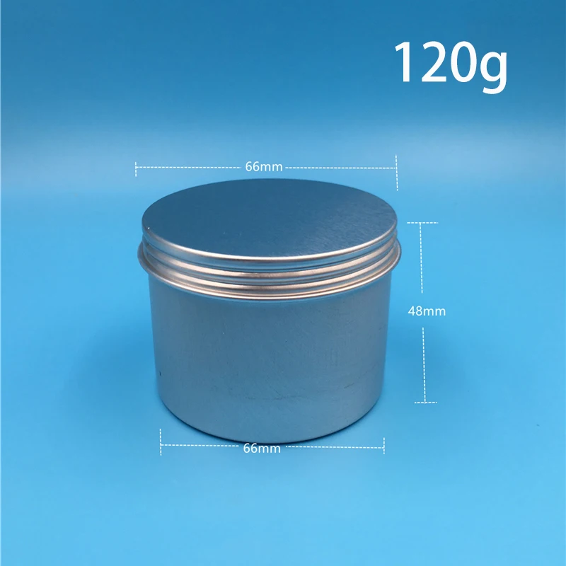 120g Aluminum Cosmetic Jar 120ml Empty Face Mask Wax Containers For Cream Packing Retail Candy Pill Bottles Free Shipping
120g Aluminum Cosmetic Jar 120ml Empty Face Mask Wax Containers For Cream Packing Retail Candy Pill Bottles Free Shipping