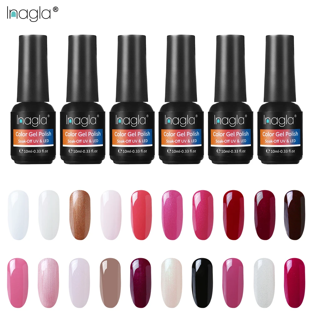 Inagla Gel 10ML Nail Polish Hybrid Nails Soak-Off Vernis Semi Permanent UV Top Coat Nail Art Painting Manicure Decorations
Inagla Gel 10ML Nail Polish Hybrid Nails Soak-Off Vernis Semi Permanent UV Top Coat Nail Art Painting Manicure Decorations