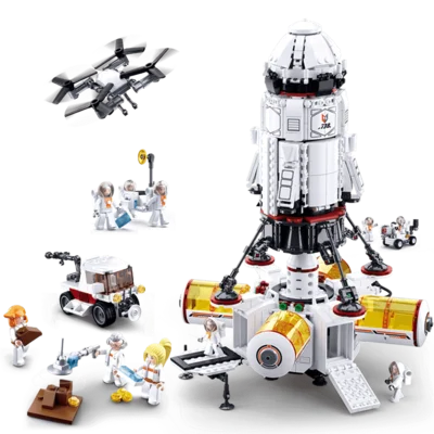 Sluban City Spaceport Space Shuttle Expedition Apollo Model Building Kits Blocks Bricks Educational Classic Toys For Children
Sluban City Spaceport Space Shuttle Expedition Apollo Model Building Kits Blocks Bricks Educational Classic Toys For Children