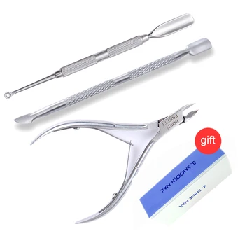 4 pieces Nail Art Tools Kits Set Stainless Steel Cuticle Spoon Pusher Nippers Trimmer Nail Clipper Cutter With Buffer
4 pieces Nail Art Tools Kits Set Stainless Steel Cuticle Spoon Pusher Nippers Trimmer Nail Clipper Cutter With Buffer
