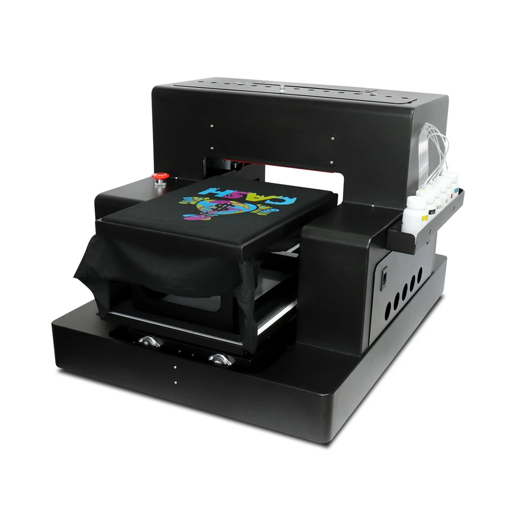 Multicolor A3+ Size DTG Digital Garment Printer Print Dark Light Color Flatbed Printer for T Shirt Clothes
Multicolor A3+ Size DTG Digital Garment Printer Print Dark Light Color Flatbed Printer for T Shirt Clothes