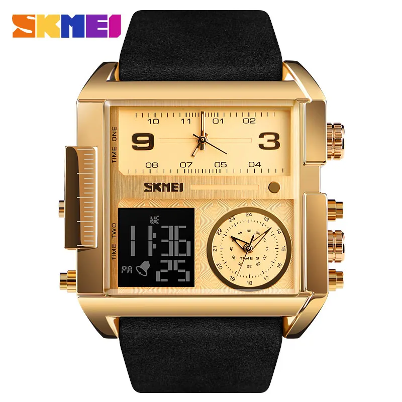 Man Gentleman Men's Quartz Digital Wristwatch Alloy Case Waterproof Sport Wrist Watch Fitness Relogio Masculino 3 Time Display
Man Gentleman Men's Quartz Digital Wristwatch Alloy Case Waterproof Sport Wrist Watch Fitness Relogio Masculino 3 Time Display