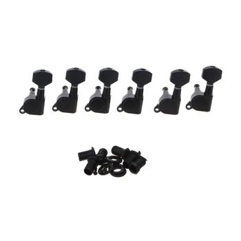 Black Inline Guitar String Tuning Pegs Tuners Machine Head 6L Left
Black Inline Guitar String Tuning Pegs Tuners Machine Head 6L Left