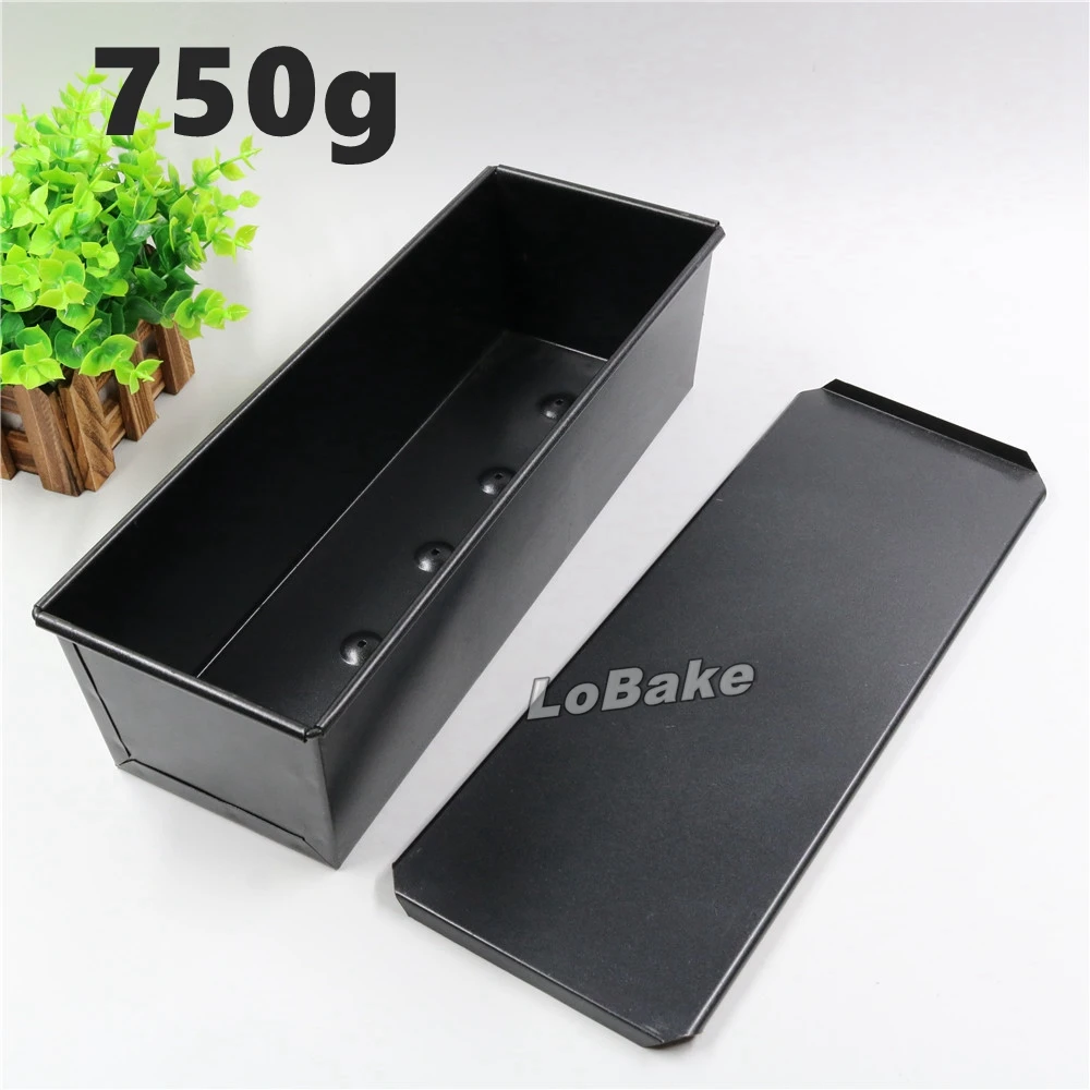 New 750g iron with nonstick coating rectangle cube shape metal toast box with lid mould bread loaf mold for DIY bakery tools
New 750g iron with nonstick coating rectangle cube shape metal toast box with lid mould bread loaf mold for DIY bakery tools