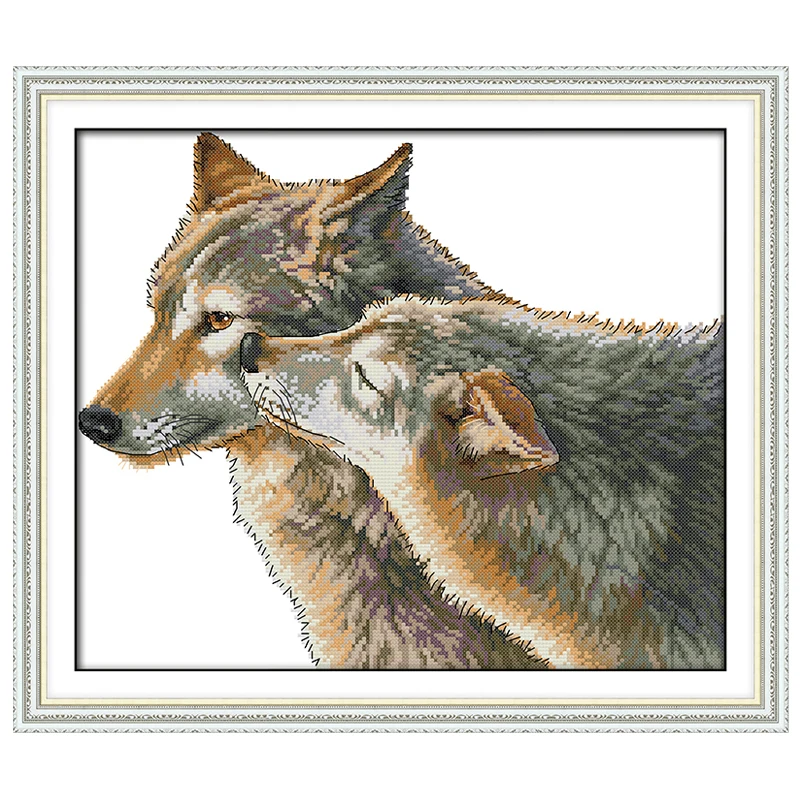 The Kiss of Wolf Patterns Counted Cross Stitch 11CT 14CT Cross Stitch Sets Animals Cross Stitch Kits Embroidery Needlework
The Kiss of Wolf Patterns Counted Cross Stitch 11CT 14CT Cross Stitch Sets Animals Cross Stitch Kits Embroidery Needlework