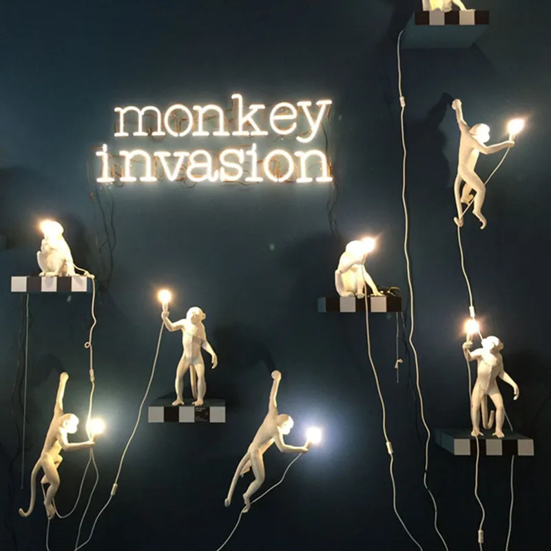 Modern Black Italy SELETTI Lampe Hemp Rope Pendant Lights Animal Monkey Hanglamp Living Room Children's room luminaire suspendu
Modern Black Italy SELETTI Lampe Hemp Rope Pendant Lights Animal Monkey Hanglamp Living Room Children's room luminaire suspendu