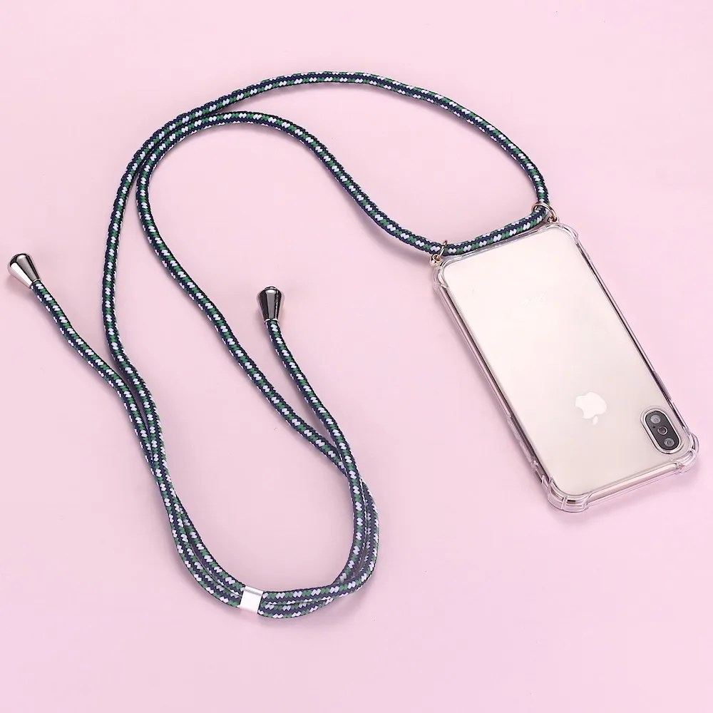 Strap Cord Chain Phone Tape Necklace Lanyard Mobile Phone Case for Carry Cover Case Hang iPhone 11 Pro XS Max XR X 7Plus 8Plus
Strap Cord Chain Phone Tape Necklace Lanyard Mobile Phone Case for Carry Cover Case Hang iPhone 11 Pro XS Max XR X 7Plus 8Plus