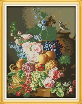cross stitching DIY Needlework Patchwork Beautiful vase 2 DMC Counted Cross Stitch Kits for Embroidery Knitting Needles Crafts
cross stitching DIY Needlework Patchwork Beautiful vase 2 DMC Counted Cross Stitch Kits for Embroidery Knitting Needles Crafts