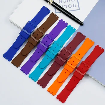 Multicolor Men's Watch Strap for Swatch Strap Buckle for SWATCH Silicone Rubber Strap 17mm 19mm 20mm Women's Watch Accessories
Multicolor Men's Watch Strap for Swatch Strap Buckle for SWATCH Silicone Rubber Strap 17mm 19mm 20mm Women's Watch Accessories