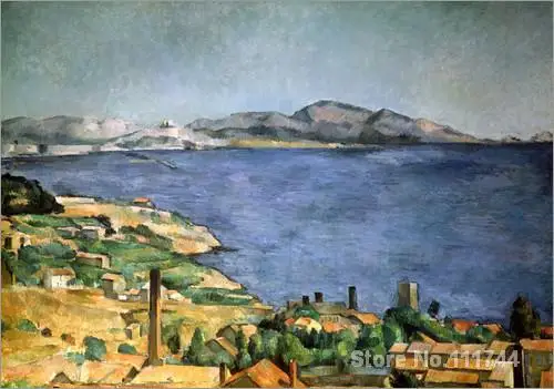 

famous art Bay of Marseille Paul Cezanne painting High quality Hand painted