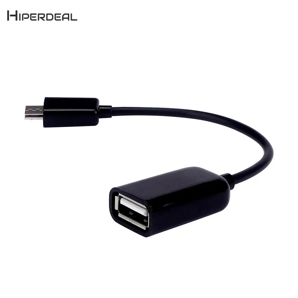 Маленький адаптер HIPERDEAL Micro USB 2 0 хоста OTG черный удлиняющий кабель BAY09 |