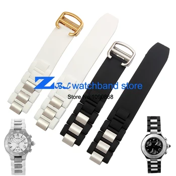 Convex mouth rubber with Stainless steel watchband 20*10mm watch strap folding Buckle bracelet band
Convex mouth rubber with Stainless steel watchband 20*10mm watch strap folding Buckle bracelet band