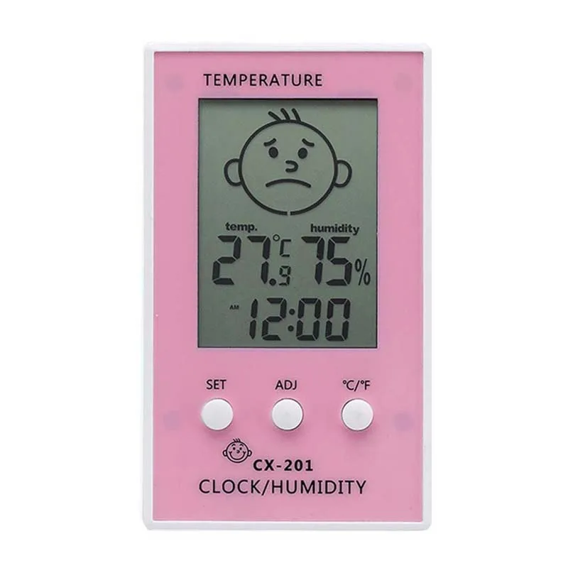 4 Color Portable Digital Indoors Outdoors Hangable Thermometer Precise Hygrometer Table Temperature Logger Humidity Meter