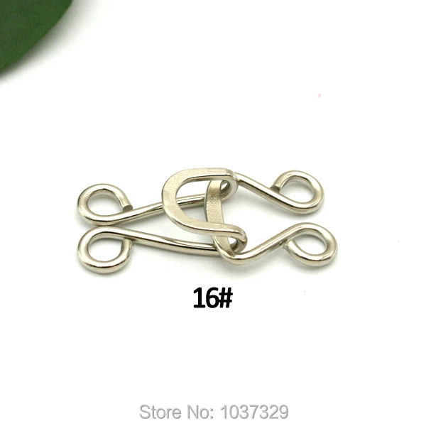 40sets/lot 16# big metal brass hook / eye for trousers/skirt hook eyes silver nickle color free shipping HE-028
40sets/lot 16# big metal brass hook / eye for trousers/skirt hook eyes silver nickle color free shipping HE-028