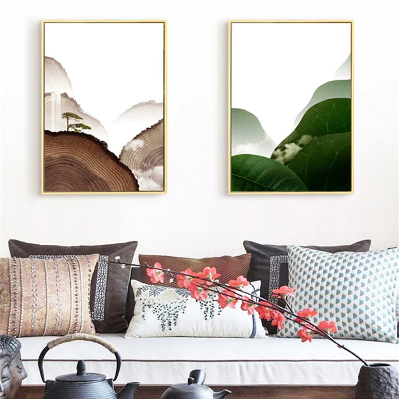 Creative Chinese Style Abstract Landscape Green Leaf Tree Canvas Painting Living Room Art Poster Wall Picture Scandinavian Decor
Creative Chinese Style Abstract Landscape Green Leaf Tree Canvas Painting Living Room Art Poster Wall Picture Scandinavian Decor