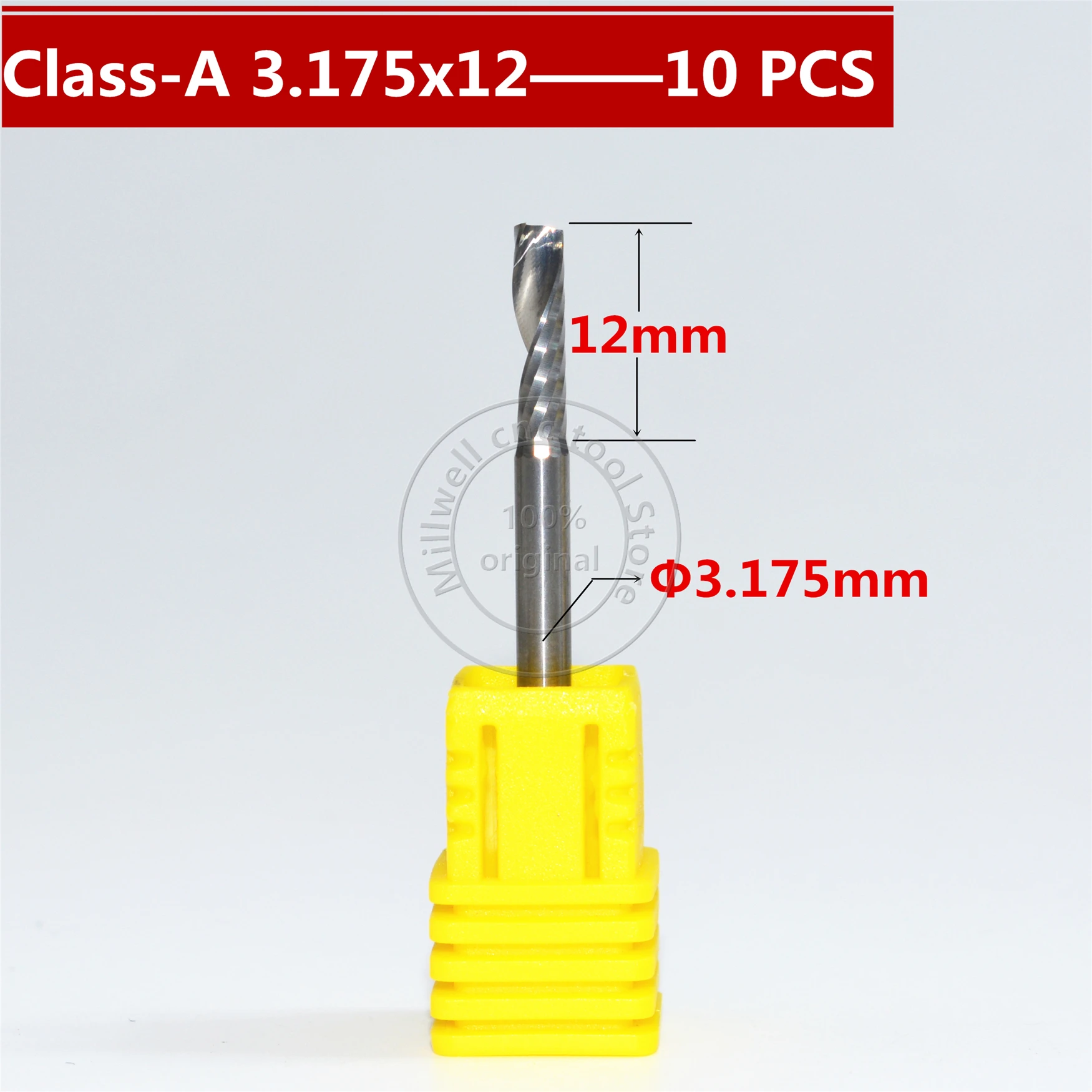 10pcs Class-A3.175mm*12mm,Freeshipping,CNC wood tool,carbide End Mill,woodworking insert router bit,1 flute end mill,MDF,PVC
10pcs Class-A3.175mm*12mm,Freeshipping,CNC wood tool,carbide End Mill,woodworking insert router bit,1 flute end mill,MDF,PVC